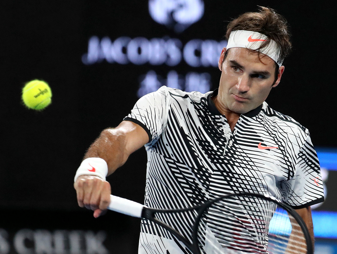 Roger Federer Chạm Bóng Backhand 1 Tay Chuẩn Mực