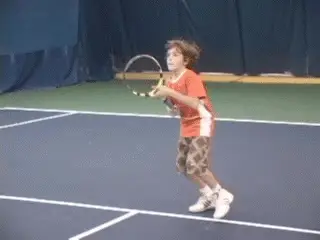 Figure from Building the spanish forehand p3 racquet speed and power building