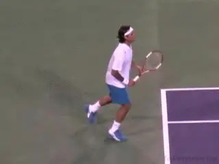 A person playing tennis Description automatically generated