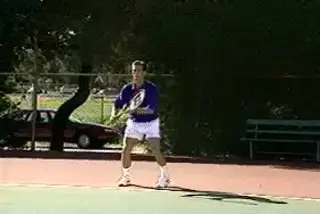 Figure from Court Movement: The Backhand
