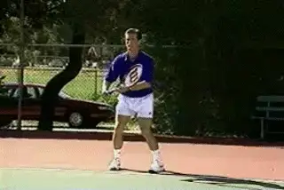 Figure from Court Movement: The Backhand