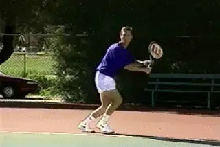 Figure from Court Movement: The Backhand