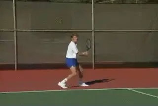Figure from Court Movement: The Backhand