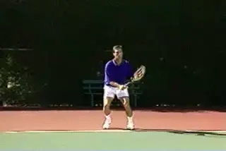 Figure from Court Movement: The Forehand
