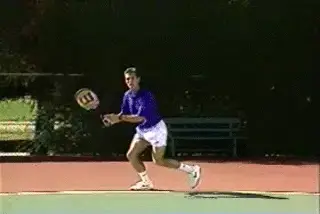 Figure from Court Movement: The Forehand