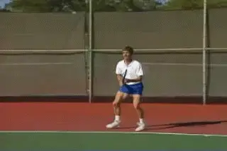Figure from Court Movement: The Forehand
