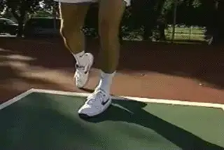 Figure from Court Movement: The Forehand