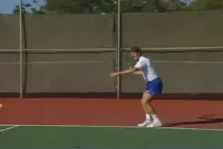 Figure from Court Movement: The Forehand