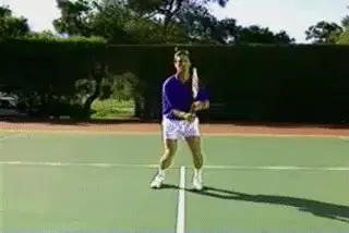 Figure from Court Movement: The Volley