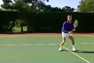 Figure from Court Movement: The Volley