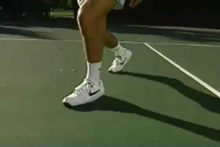 Figure from Court Movement: The Volley