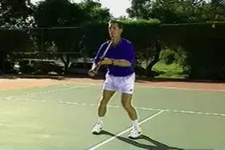 Figure from Court Movement: The Volley