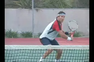Figure from Developing world class volleys tha backhand volley