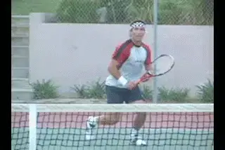 Figure from Developing world class volleys tha backhand volley