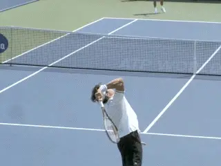 A person playing tennis Description automatically generated with medium confidence