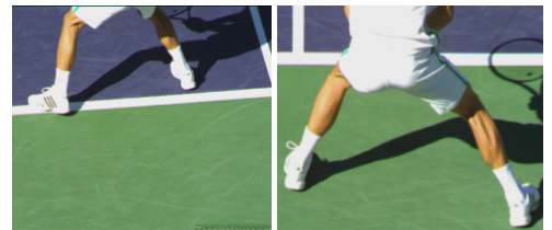 A collage of a person playing tennis Description automatically generated with medium confidence
