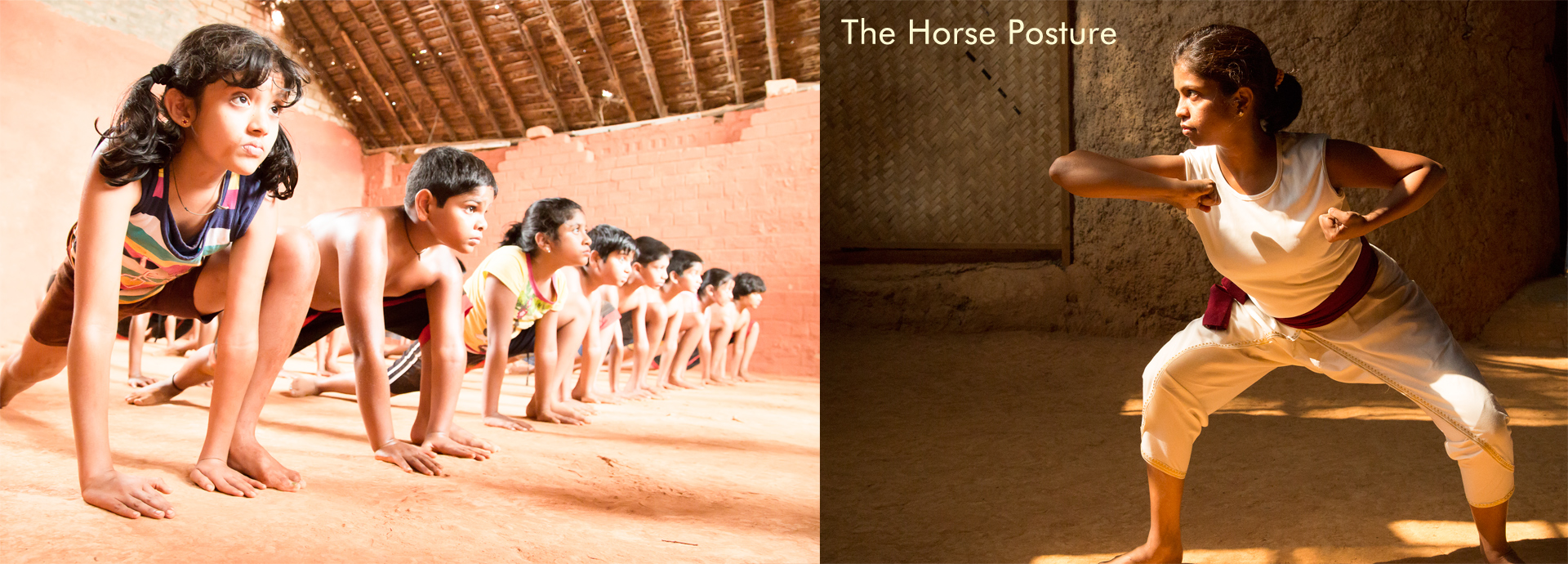 Asva vadivu, tư thế con ngựa của Kalaripayattu