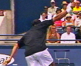 Figure from The One Handed Topspin Backhand-Hand and Arm Rotation