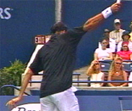 Figure from The One Handed Topspin Backhand-Hand and Arm Rotation