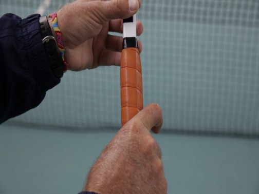 Figure 1 — THE ONE HANDED BACKHAND GRIP