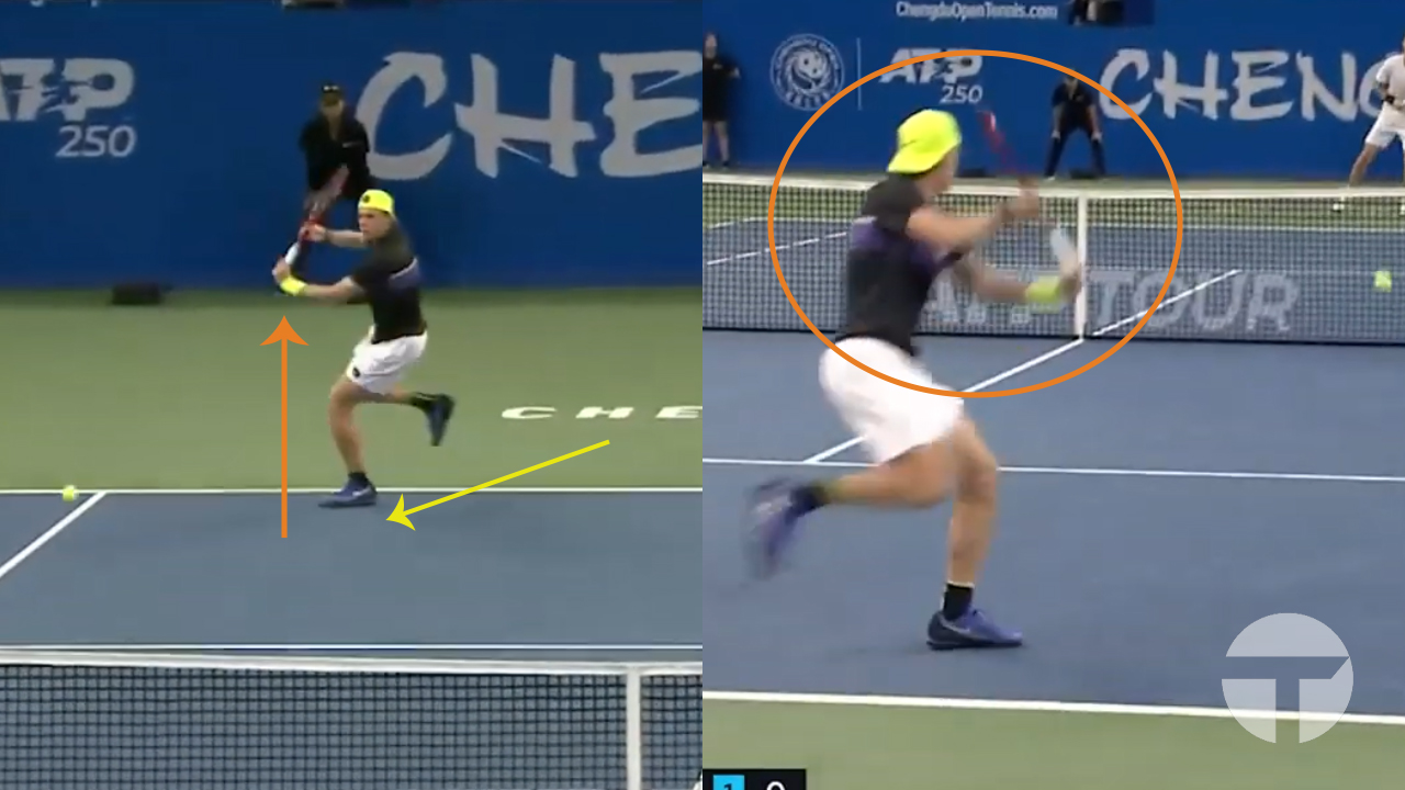 Shapovalov's Jumping Backhand Mechanics