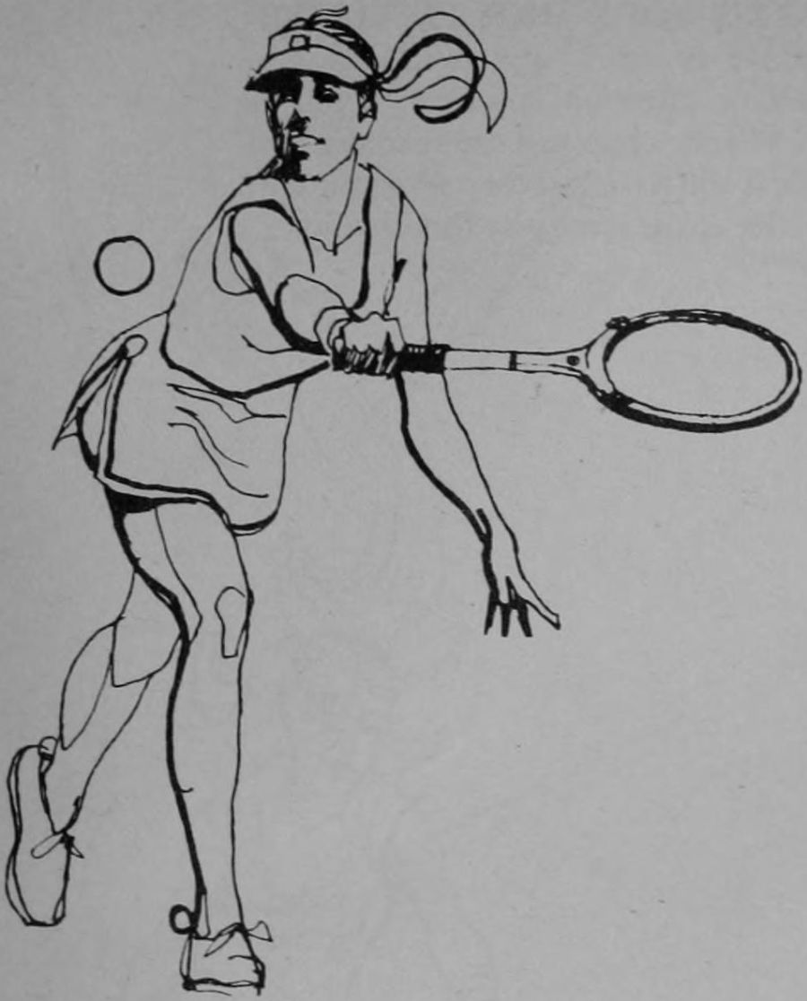 Minh họa kỹ thuật Rod Laver Mẹo #91: BẺ KHÓA CỔ TAY RA SAU VÀ ĐƯA CẢNG TAY CHỐNG ĐỠ PHÍA SAU MẶT VỢT