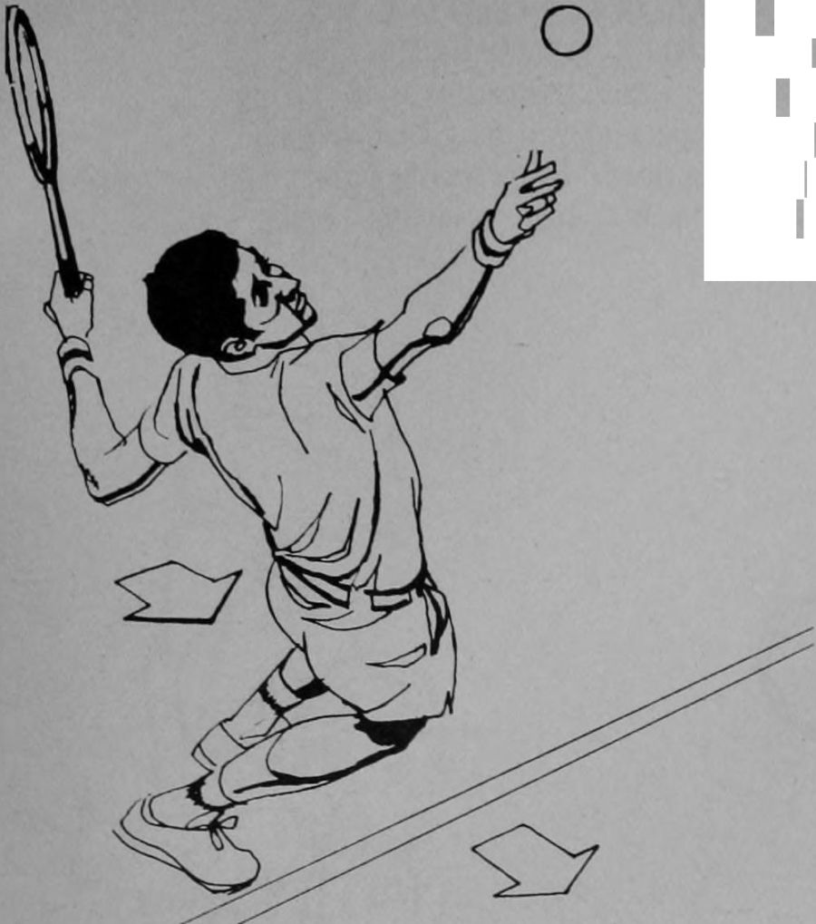 Minh họa kỹ thuật Rod Laver Mẹo #97: HÃY GIỮ LƯNG THẲNG MỘT CHÚT VÀ KHUỴU GỐI XUỐNG!