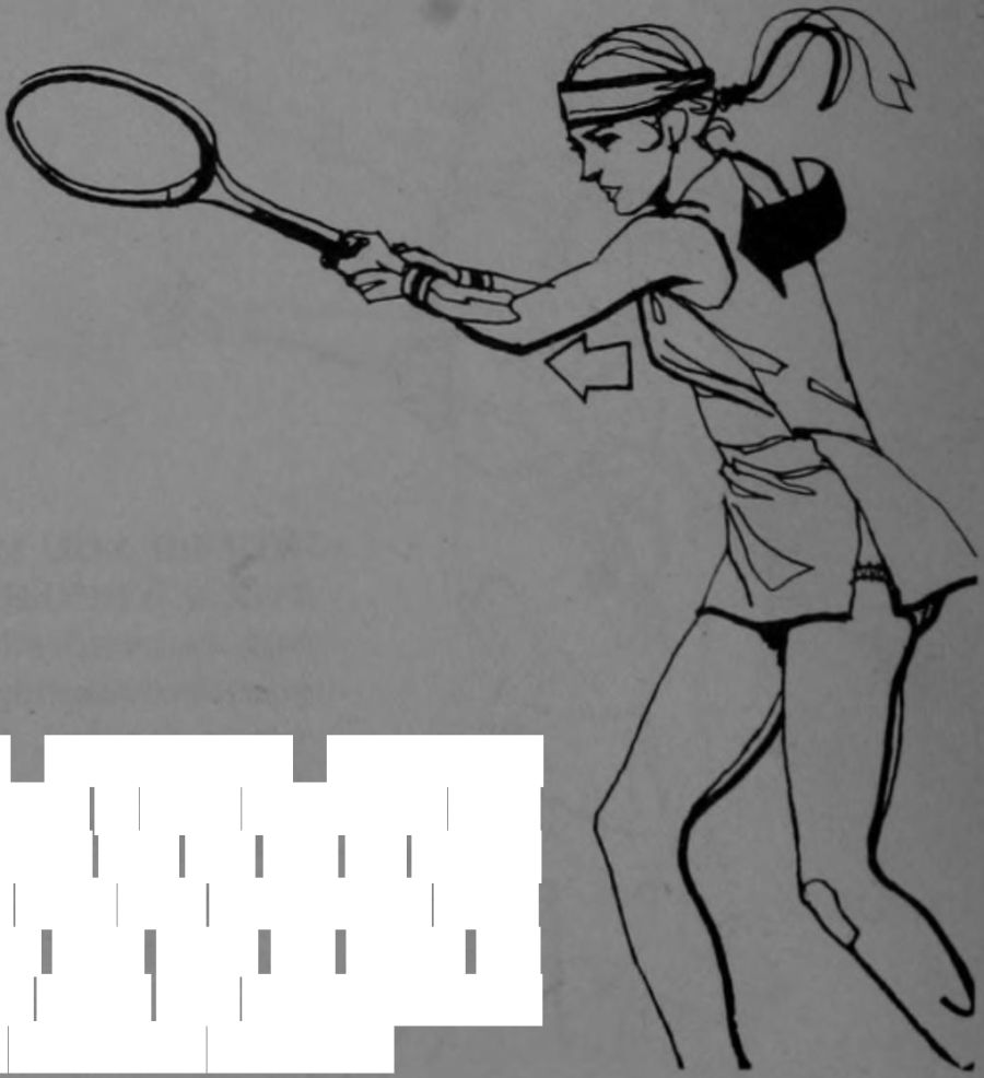 Minh họa kỹ thuật Rod Laver Mẹo #132: KHÉP NHẸ KHUỶU TAY KHI ĐÁNH TRÁI TAY GẦN THÂN