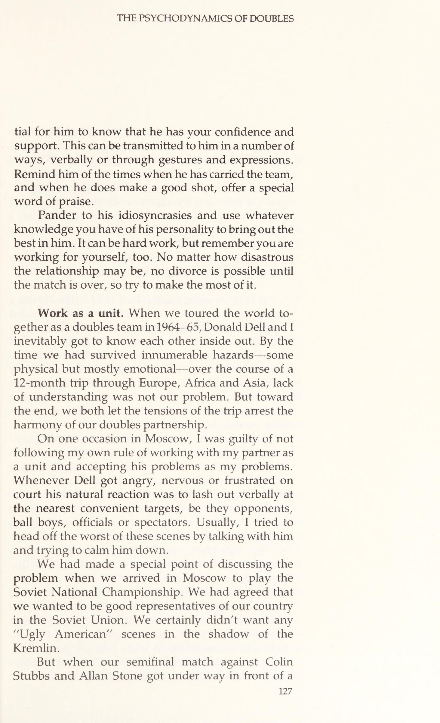 Doubles Psychodynamics