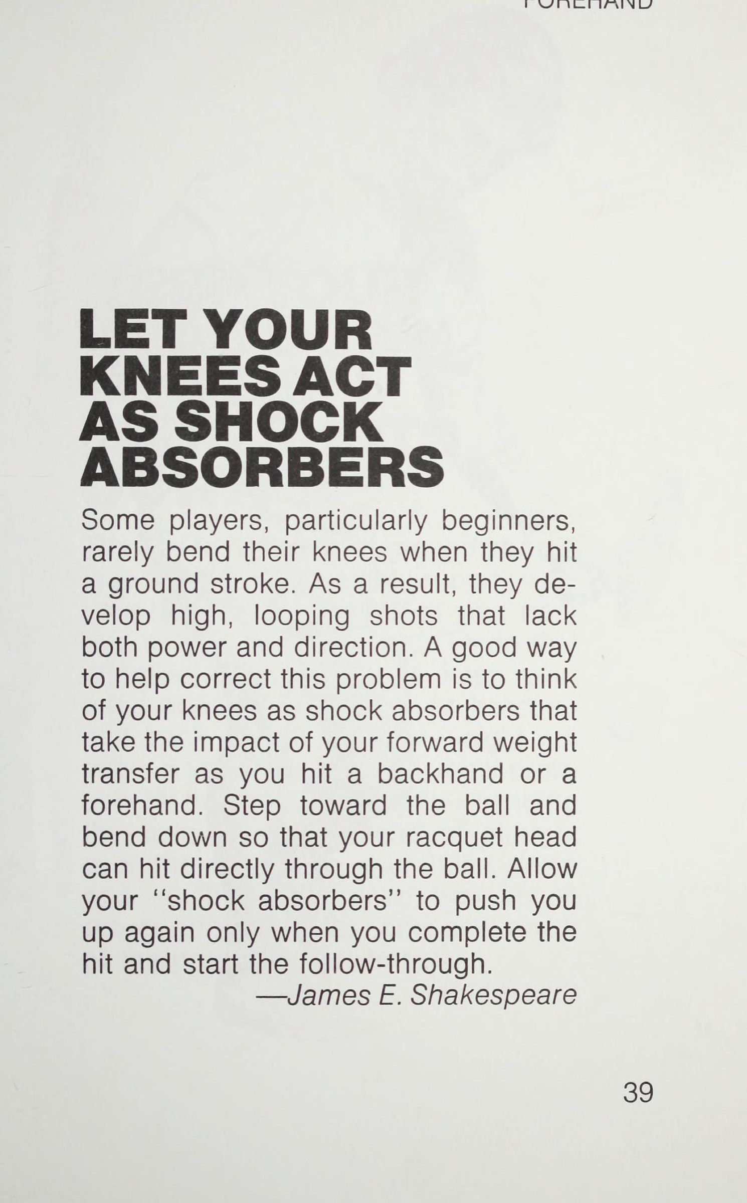 Cú Thuận Tay: Đầu Gối Như Bộ Giảm Xóc (Knees as Shock Absorbers)