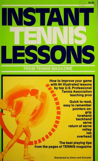 Book cover: Instant Tennis Lessons