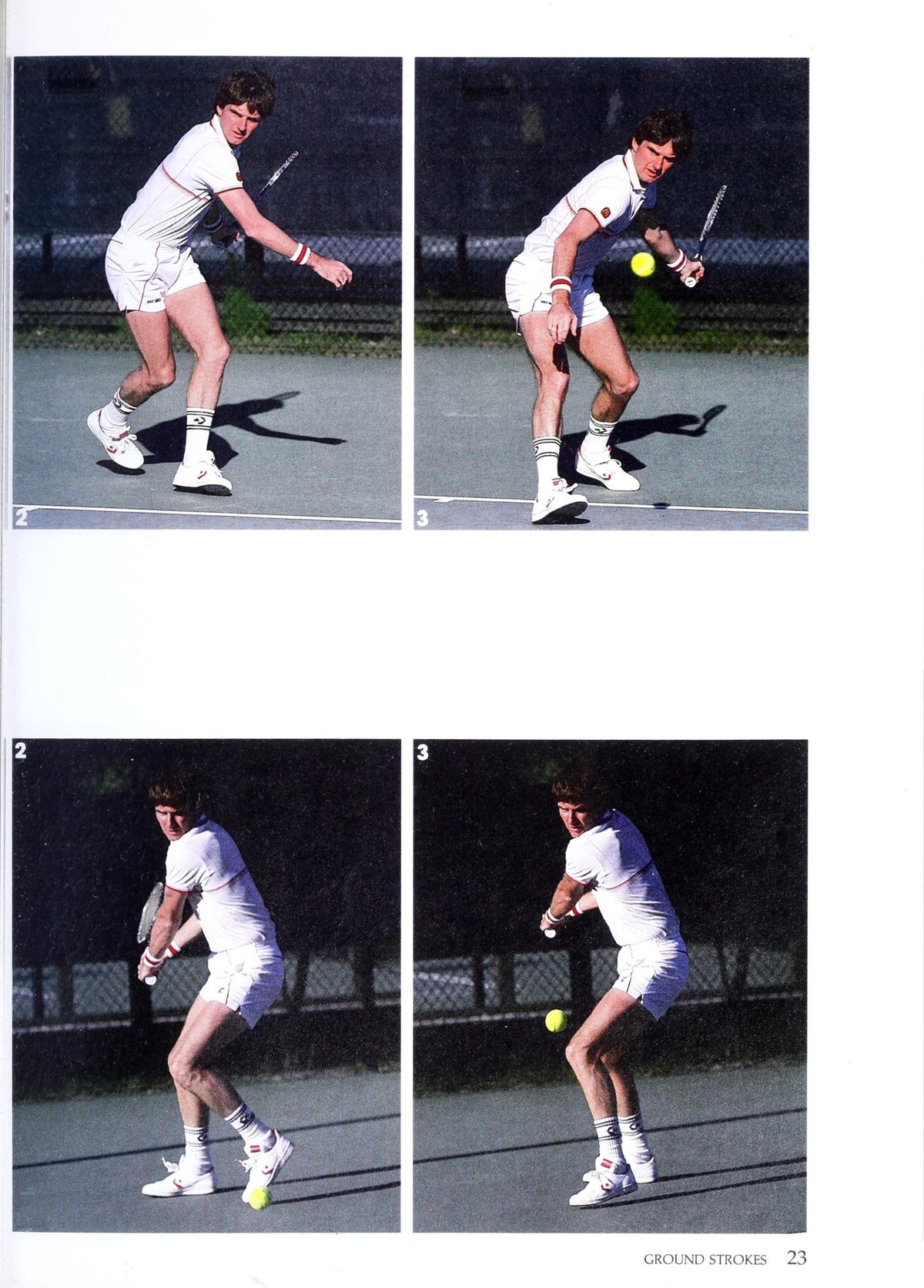 Phân tích bộ chân và mở vợt thuận tay của Jimmy Connors