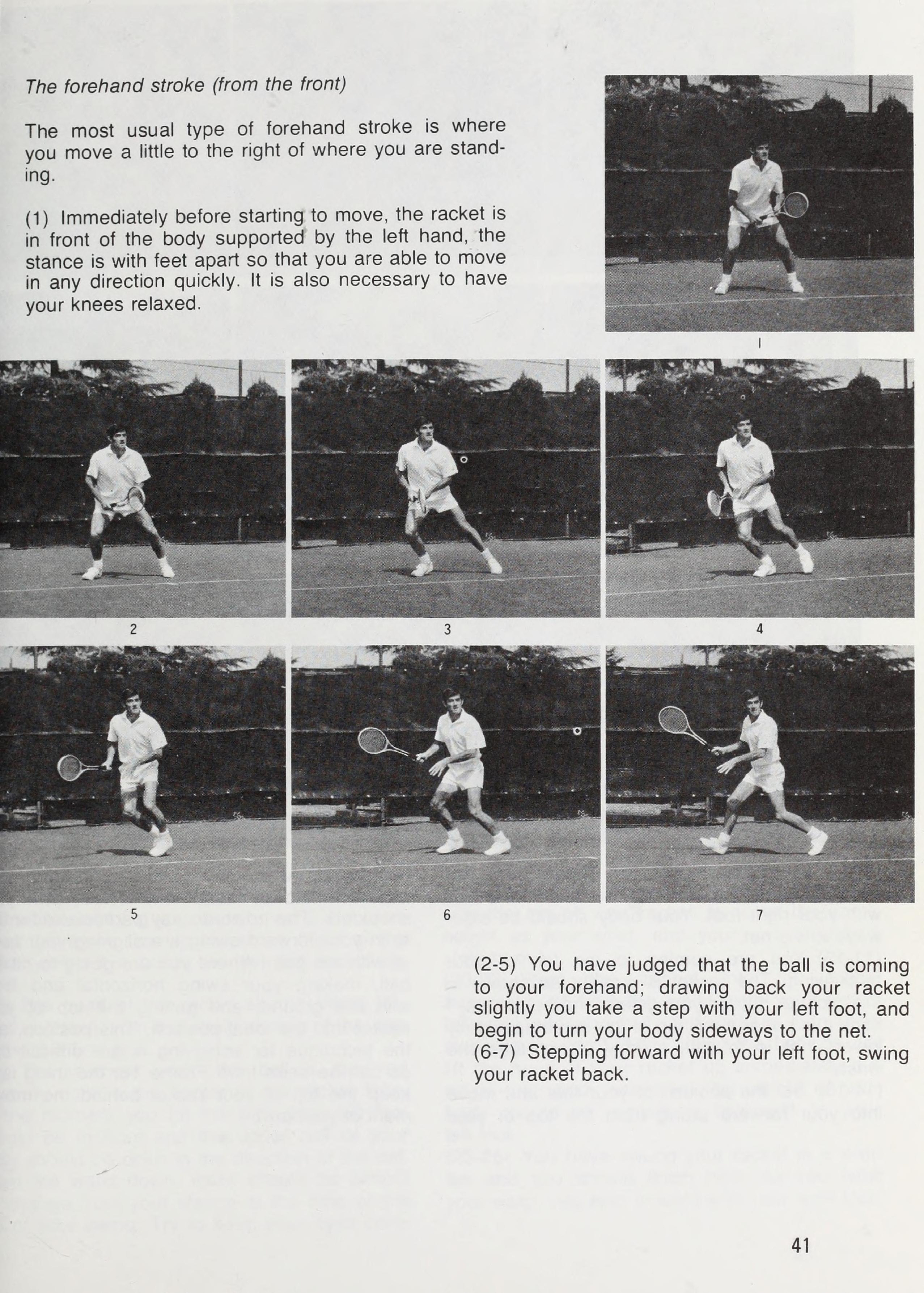 Chuỗi động học Forehand trực diện của Ken Rosewall