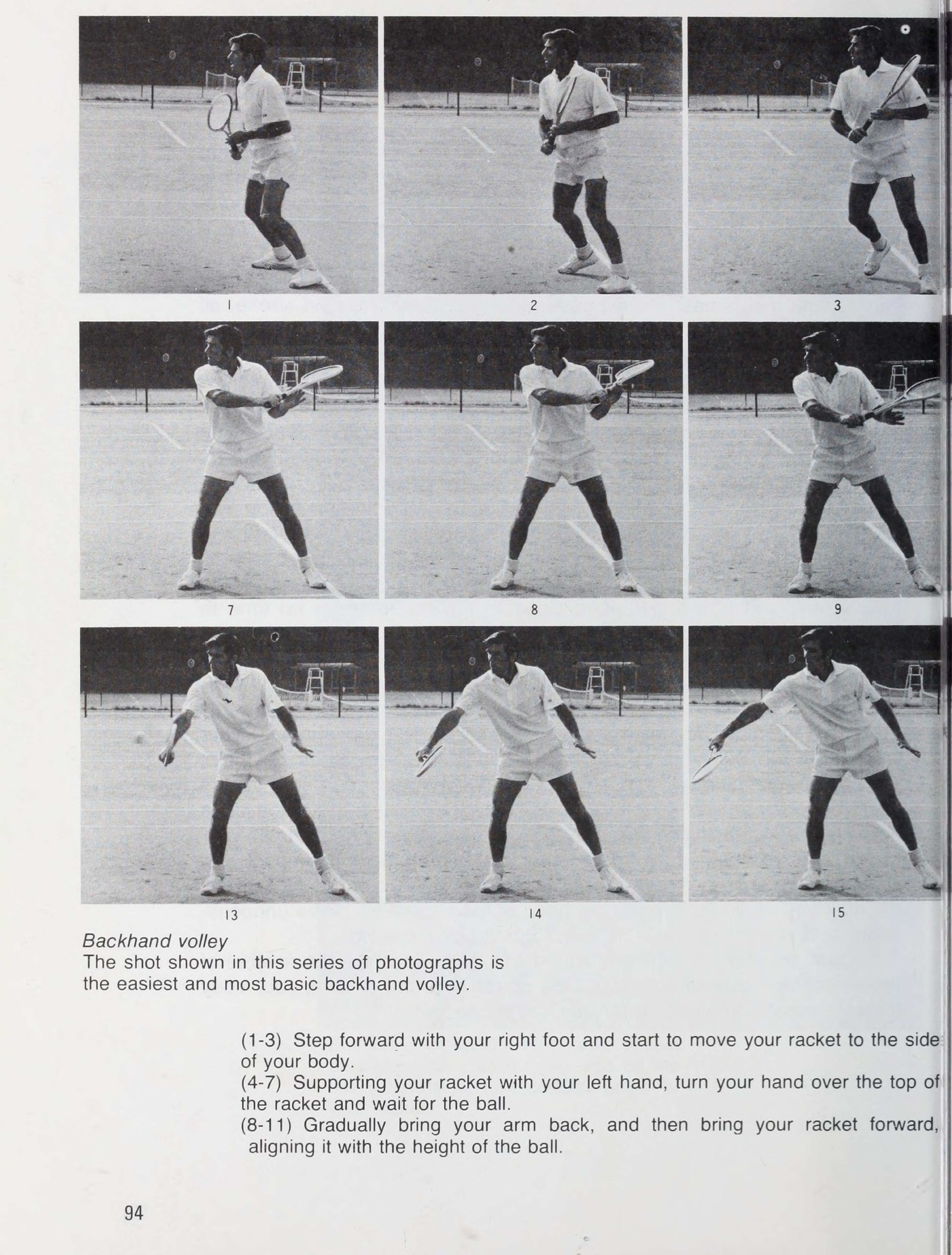 Chuỗi động học bắt Backhand Volley của Ken Rosewall