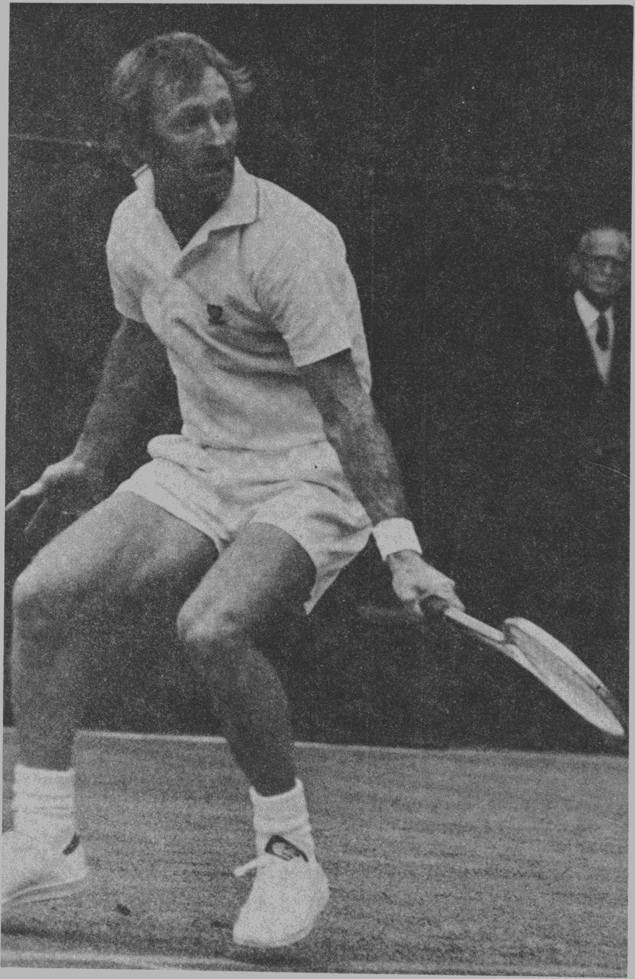 Rod Laver combines determination with a great natural talent to overcome the disadvantage of his relatively small statur