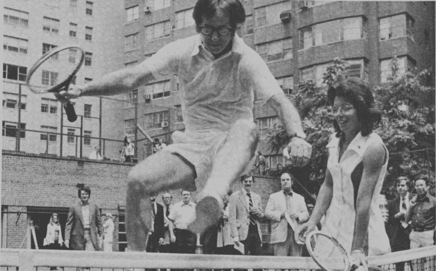 Bobby Riggs, although world champion over 30 years ago, recently proved again and again the importance of mind over matt