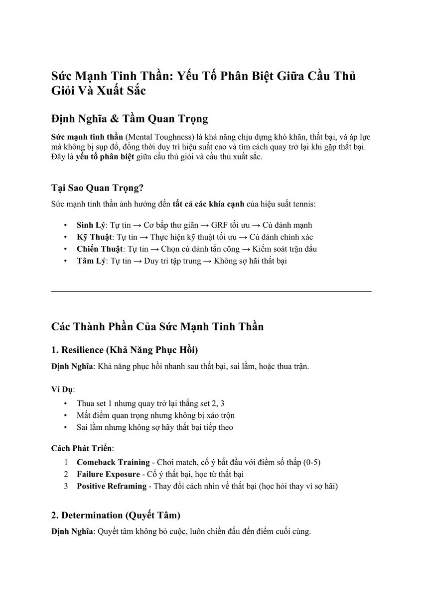 Bìa sách Sức Mạnh Tinh Thần Trong Tennis Tennis Future Lab