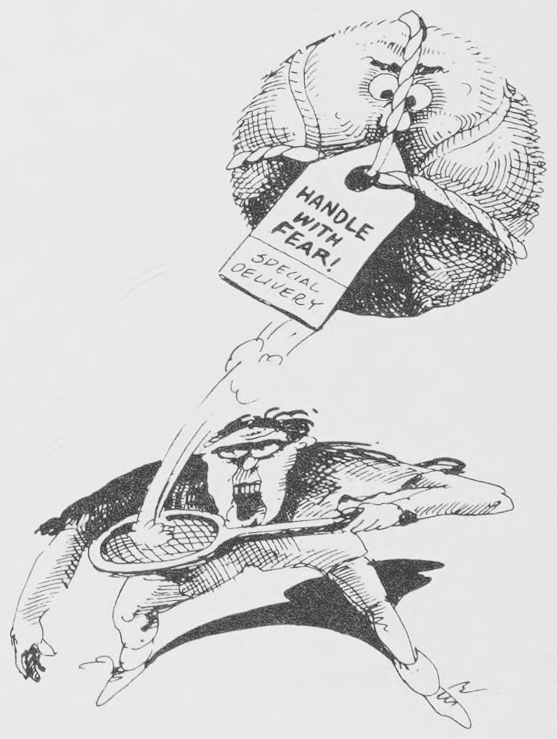 “HANDLE WITH FEAR!” — chú chó và tấm biển cảnh báo.