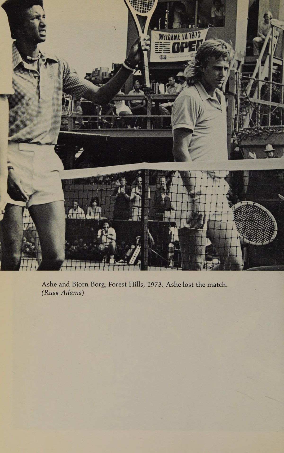 Arthur Ashe và Bjorn Borg tại Forest Hills 1973