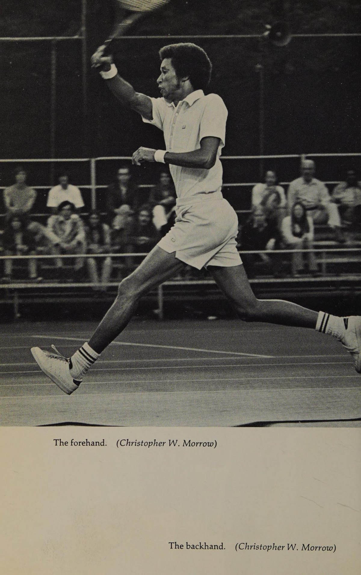 Kỹ thuật thuận tay và trái tay của Arthur Ashe ảnh Christopher W Morrow