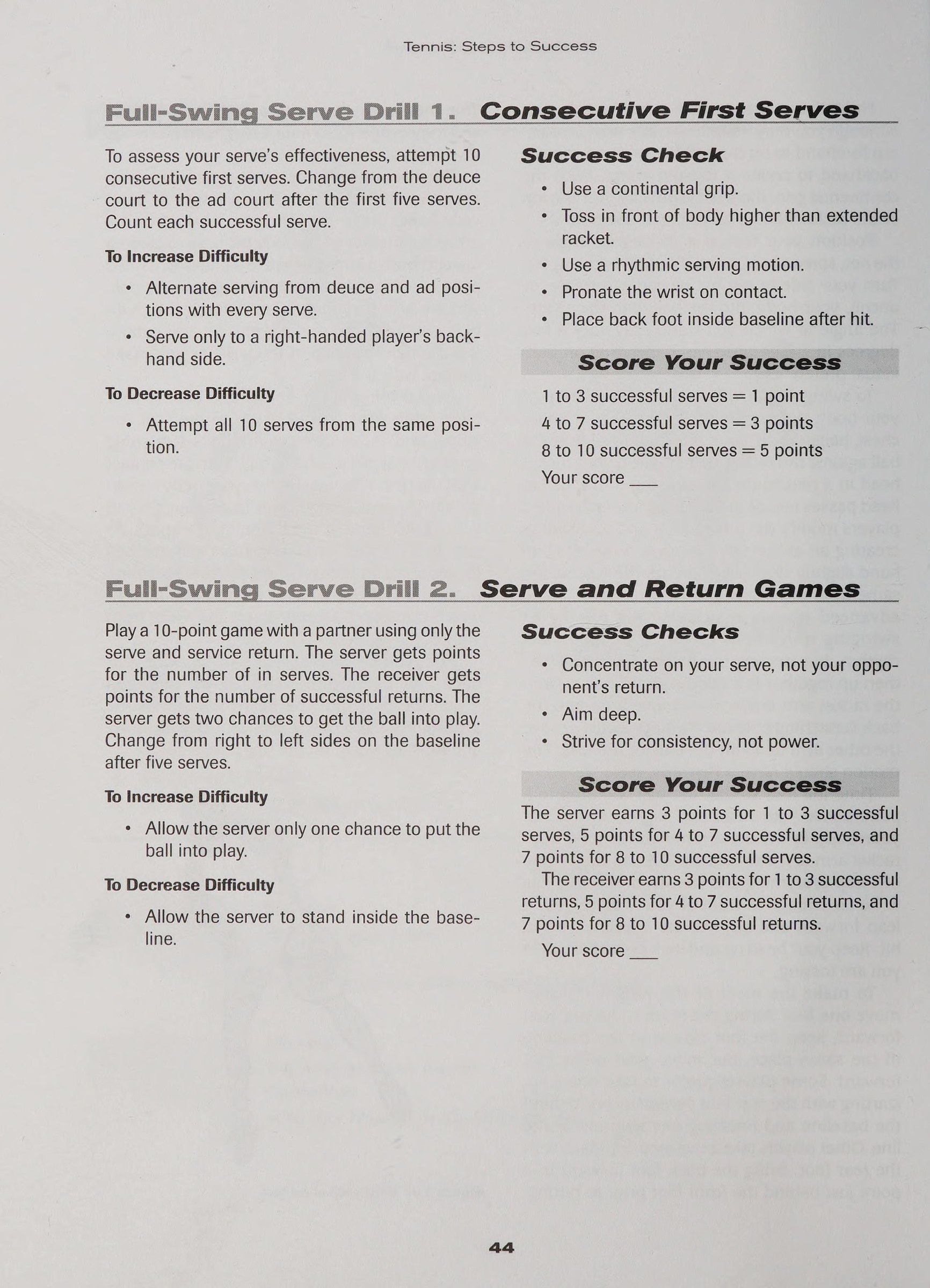 Service Target Placement: Flat, Slice & Kick Zones