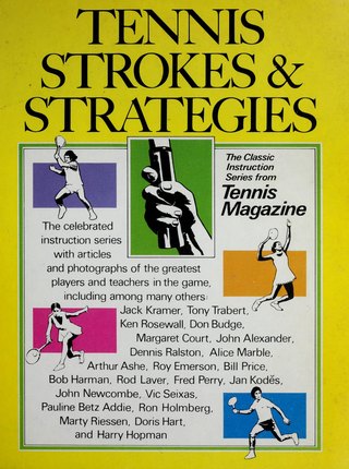 Book cover: Tennis Strokes and Strategies