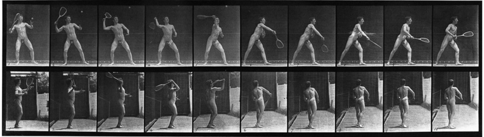 Nghiên cứu chuyển động quần vợt của Eadweard Muybridge