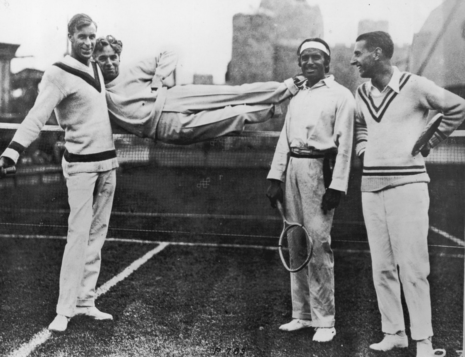 Bill Tilden, Charlie Chaplin, Manuel Alonso và Douglas Fairbanks Sr.