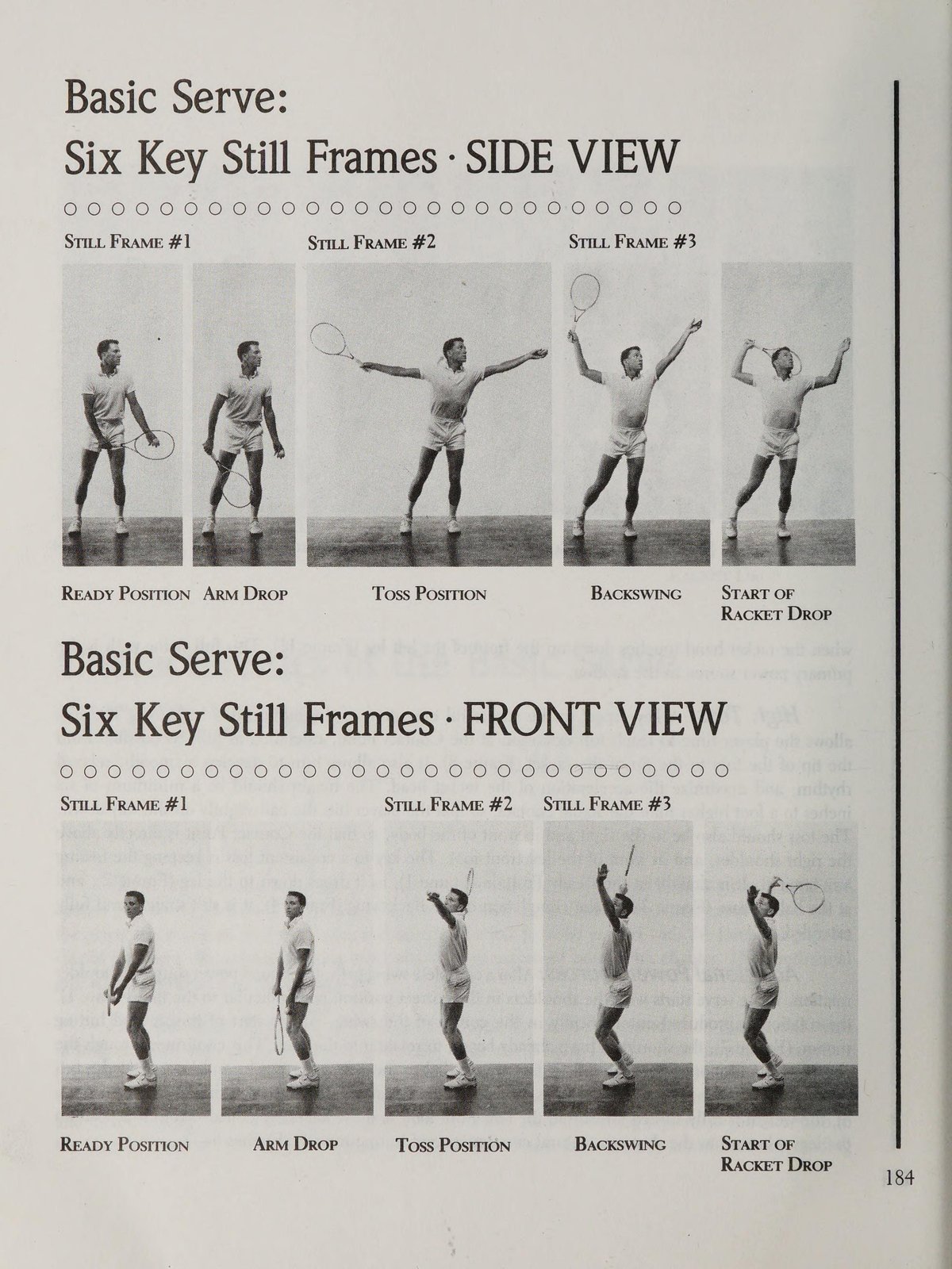 Sáu khung hình tĩnh chuẩn mực của cú giao bóng hiện đại